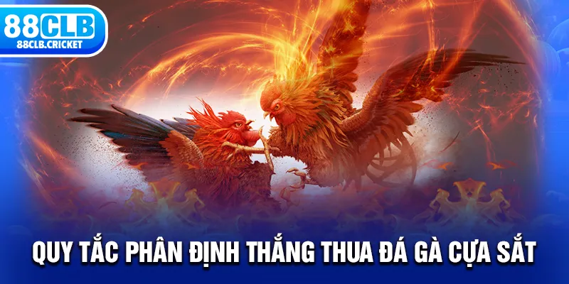 Quy tắc phân định thắng thua đá gà cựa sắt